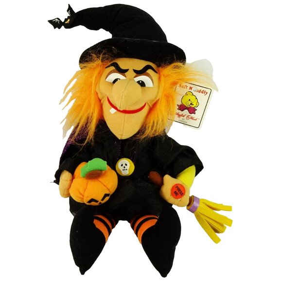 Vintage Halloween Witch Animated Monster Mash Chrisha Playful Plush - Picture 2 of 7